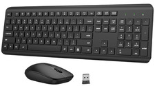 Teclado y Ratón Inalámbricos Silenciosos Ergonómicos para PC y Portátil, Nuevo picture
