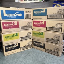 Set Of 8 Kyocera Mita TK-552 Genuine Toner Kit   KMCY for FSC-5200DN - New picture
