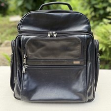 Tumi 96086D4 Black Leather Padded Backpack for 15 in Laptop Universal picture