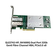QLE2742-HP 868141-001 P9M76A HPE SN1600Q 32GB DUAL PORT FC HBA P9M76-63001 picture