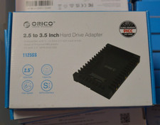 4x Lot New Orico 1125SS 2.5 to 3.5 inch Hard Drive Caddy Adapter 6Gbps Black picture