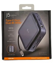 *Brand New* J5create, USB-C Dual 4K HDMI Docking Station, 15W Wireless Charging picture
