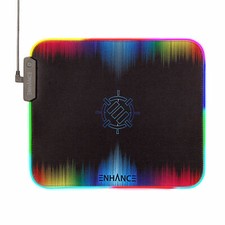 ENHANCE LED Gaming Mouse Pad with Fabric Top - 7 RGB Colors & 3 Lighting Effects picture