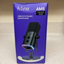 FIFINE Ampligame AM8 Dynamic USB/XLR Microphone Black Windows Mac PS4 PS5 picture