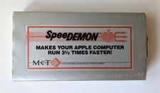 M-c-T SpeedDemon Apple II II+ IIe Accelerator 65C02 Box Manual EXC COND picture