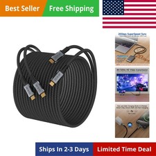 Long USB C Cable 10FT 2-Pack,USBC 3.2 Compatible with Thunderbolt 3 Cable,USB... picture