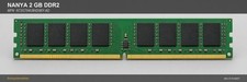 Nanya 2GB DDR2 UDIMM Desktop RAM NT2GT64U8HD0BY-AD picture
