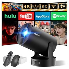 [Built-in App & 2026 Upgraded] Mini Projector with WiFi 6 and Bluetooth 5.4 picture