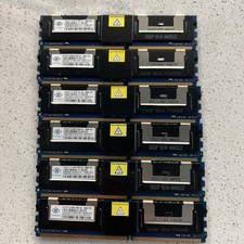 (LOT OF 6) Nanya 2GB PC2-5300F 667Mhz DDR2 ECC NT2GT72U8PD1BD-3C Memory RAM picture