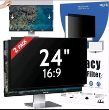 2 Pack 24 Inch Computer Privacy Screen Filter 16:9 Widescreen Monitor By Peslv picture