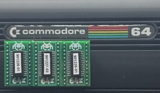 Commodore 64 C64 ROM Set Kernal BASIC Character Replacement Chips Custom Made picture