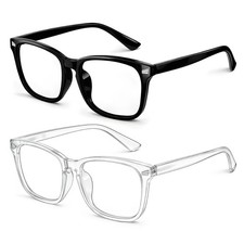 Kids Blue Light Glasses for Boys Girls Age 6-8, Fake Clear Eyewear 2 Pack picture
