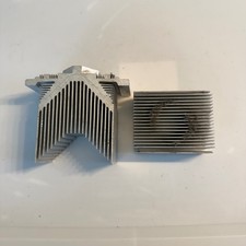 Dell Aluminum Heatsink Lot 2pc CN-0RC651-73307-9B3-03BV Silver CPU Cooler Fin picture