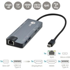 SIIG Mini DisplayPort 4K Video Dock with USB 3.0 LAN Hub picture