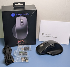 Keychron M6 Ultra Silent Wireless Mouse M6S-A72 12K DPI Black Tested picture