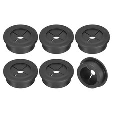 uxcell 6 Pcs Cable Cord Grommet, 1-3/16 Inch (30mm) Desk Grommet Flexible Rub... picture