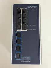 PLANET IGS-1000-8T4X Industrial 10G Switch + MEAN WELL HDR-15-12 DIN Rail Power picture