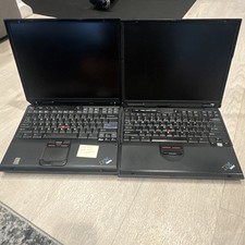 Lot Of (2) Vintage IBM Thinkpad T30 And T23 Laptops Untested For Parts Or Repair picture