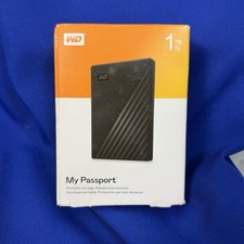 WD My Passport 1TB Portable External Hard Drive USB 3.2 Black - New Open Box picture