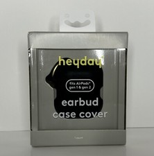 Heyday Apple Airpod Gen 1/2 Silicone Case with Clip - Black picture