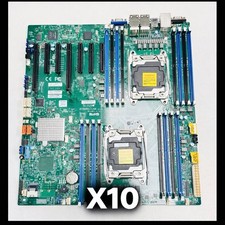 WORKING LOT OF 10X Supermicro X10DRH-iLN4 Motherboards picture