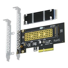 GLOTRENDS M.2 NVMe to PCIe 4.0 X4 Adapter with Heatsink (22x70mm) for Black picture