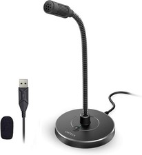 CMTECK USB Computer Microphone G009, Noise-Cancelling Recording Desktop Mic for picture