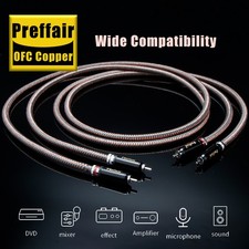 Pair Accuphase OFC HiFi RCA Cable Pure Copper Audio Interconnect Cable picture