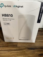 TP-Link Aginet HB810 BE22000 Whole Home Mesh Wi-Fi 7 AP White Tri-Band Router picture