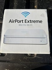 Apple AirPort Extreme Wireless Router A1408 White Wi-Fi 802.11n with Power Cable picture