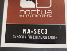 NOCTUA NA-SEC3 3X 60CM 4-PIN EXTENSION CABLES - NEW picture