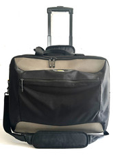 Targus Wheeled Laptop Bag with 4 Zippered Storage Openings and Expanding Handle picture