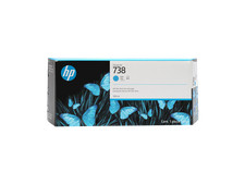 HP 738 300-ml Cyan DesignJet Ink Cartridge, 676M6A picture