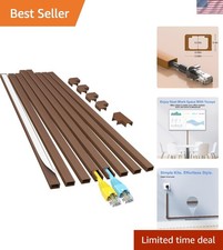 Minimalist 113in Couch Cord Hider - Safe & Stylish 8-Piece Cable Management Kit picture