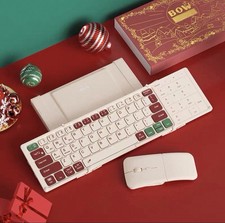 BOW Foldable Bluetooth Keyboard & Mouse Combo USB-C 3 Bluetooth with Touchpod picture
