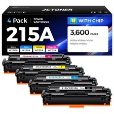 JCTONER 215A Toner Cartridge 4-Pack High Yield Replacement HP 215A W2310A picture