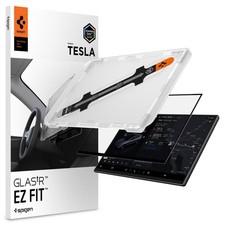 For Tesla Model Y | Spigen [ GLAS.tR EZ FIT ] 16 inch Glass Screen Protector picture