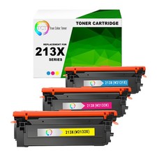 3Pk TCT Premium 213X CYM Hi-Yield for Compatible HP 5700dn 6700 Toner Cartridge picture