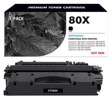 1 Pack Black CF280X 80X Toner Cartridge for HP LaserJet Pro 400 m425dw Printer picture