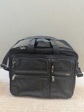 TUMI 26160D4 Black Ballistic Nylon Expandable Laptop Briefcase Business Bag picture