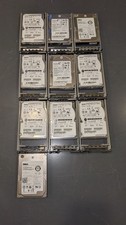 Lot of 10 300Gb 10k 2.5in SAS Hard Drives HDD Dell T630 Drive carriers picture