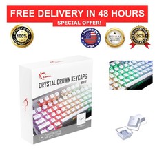 G.SKILL Crystal Crown Keycaps 104-Key Set Transparent ANSI White picture