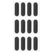 Patikil 0.3 inch 7.5 mm Laptop Rubber Feet 12 Pcs Black picture