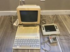 Apple IIc Vintage Computer with Monitor, Power Supply, joystick, SW & Animation picture