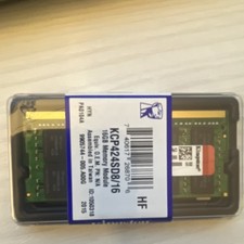 Kingston 16GB DDR4 SO-DIMM PC4-19200 2400MHz Memory Module KCP424SD8/16 picture