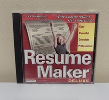 Resume Maker Deluxe PC CD-ROM Individual Software picture