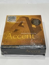 Accent Professional V2.0 Multilingual Word Processor Vintage Windows 95 Sealed picture