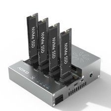 AOKO M.2 NVMe SSD Cloner Duplicator with Cooling Fan, 4-Bay M.2 Cloner NVMe E... picture