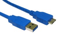 BLACK USB CABLE LEAD FOR A-DATA ADATA DASHDRIVE DURABLE HD710 WATERPROOF DRIVE picture