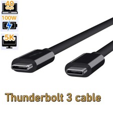 Certified Real Thunderbolt 3 Cable 0.8M 40Gbps 100W 5K 4K Display For Macbook picture